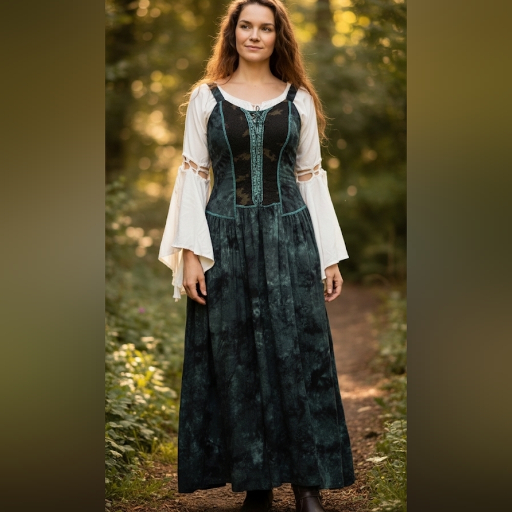 Leonardo Carbone medieval style maxi dress size S/M